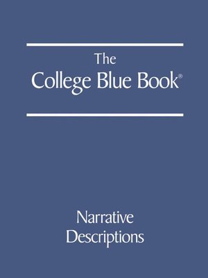 cover image of The College Blue Book